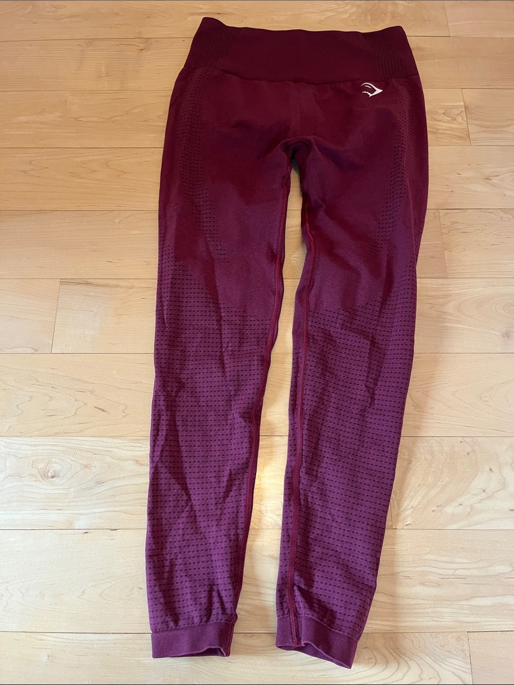 Women Gymshark Seamless Burgundy  Leggings